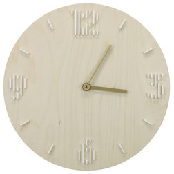 Contemporary Wall Clocks by Human Crafted