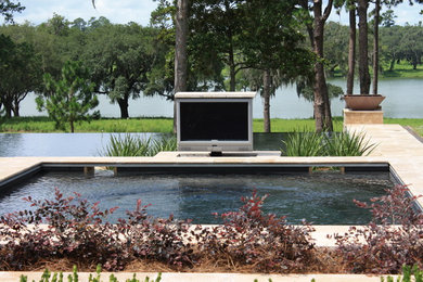 Inspiration for a modern pool remodel in Atlanta