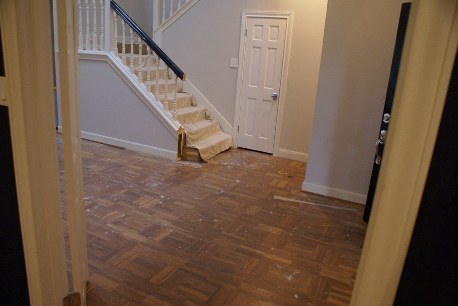 Westlake dark wood floors
