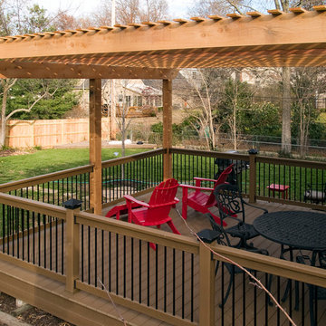 Boothe - Cedar Pergola over composite deck