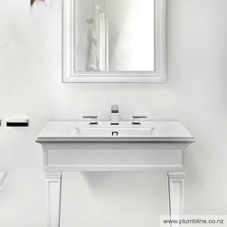 Eleganza 90 Basin Matt White Cristalplant - Bathroom Basins