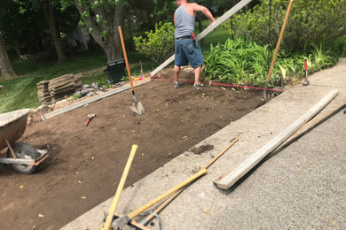 Porch concrete slab