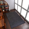 Hand Knotted Loom Wool Area Rug Contemporary Charcoal, [Rectangle] 5'x8'