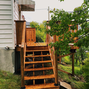 Nature's Embrace: The Rustic Deck Revival