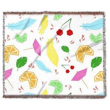 "Leaf the Tropical Fest to Me I" Woven Blanket 60"x50"