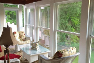 This is an example of a craftsman porch design in Minneapolis.