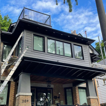 Siding Installation - James Hardie Board and Batten in Midnight Black