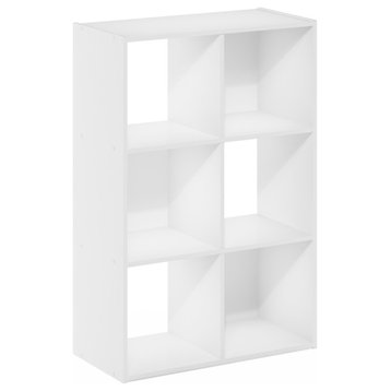 Furinno Pelli Cubic Storage Cabinet 3x2 White