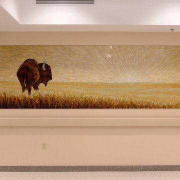 Buffalo Mosaic Mural for Lobby of South Dakota Medical Center