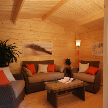 Small Log Cabin Kit Interior Photos
