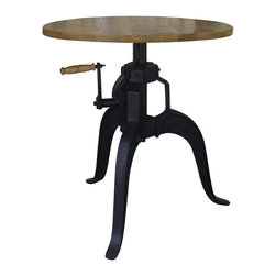 Crank Bar Table Round - Indoor Pub And Bistro Tables
