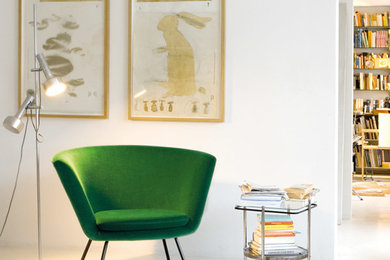 Eklektisches Wohnzimmer in München