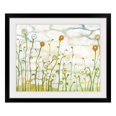 "Watching the Clouds Go By No 2" Black Framed Art Print, 38"x32"x1"