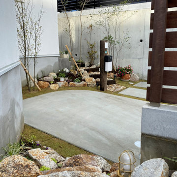 豊中市緑丘のナチュラル新築外構