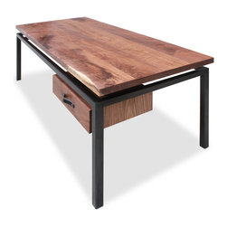 Floating Walnut Desk - Furniture