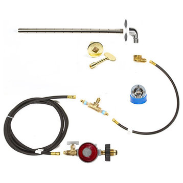 12" Single Linear Burner and Complete Deluxe Kit for Propane