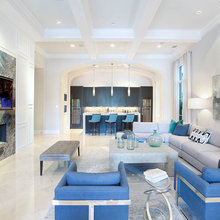 Living room and kitchen
