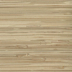 Endo Neutral Grasscloth - Wallpaper
