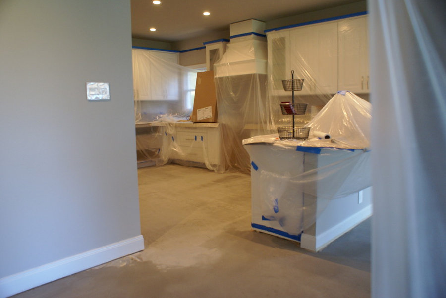 Westlake dark wood floors
