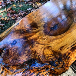 Natural Edge Maple Slab End Table - Coffee And Accent Tables