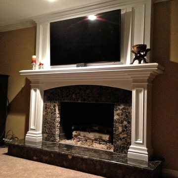 custom mantles and stone work