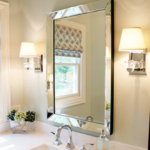love the mirror and sconces