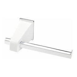 Secret Bath. Toilet paper holder without lid. Chrome-White. Dana collection - Toilet Paper Holders