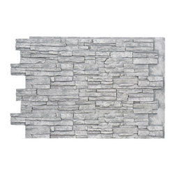 ALPINE FAUX DEEP STACKED STONE- 36"H x 48"W - Wall Panels