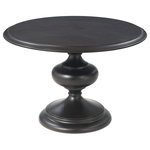 Bassett Mirror - Bassett Mirror Grimes Dining Table, Round - The Grimes Round Dining Table features a 48 round wood top in a hand rubbed espresso finish. The large carved base perfectly complements Belgian Luxe decor.
