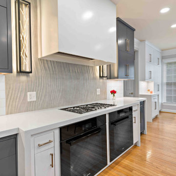 Pristine McLean Kitchen & Basement Remodel Offers Functionality for Large Family
