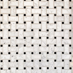 Carrara Basketweave with Black Dot - Products