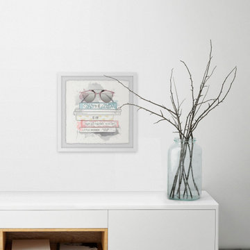 "Miss Library" Framed Painting Print
