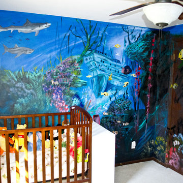 Kid's Room Underwater Mural