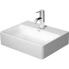 Duravit DuraSquare 17 3/4"x13 3/4" Bathroom Sink, White, 1 Hole