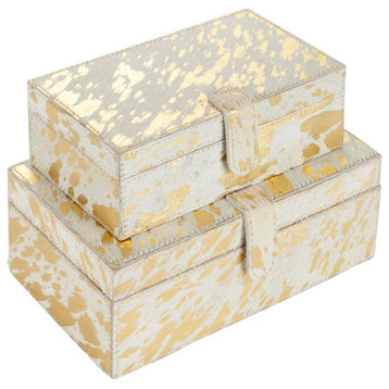 Glam Gold Leather Box 95080