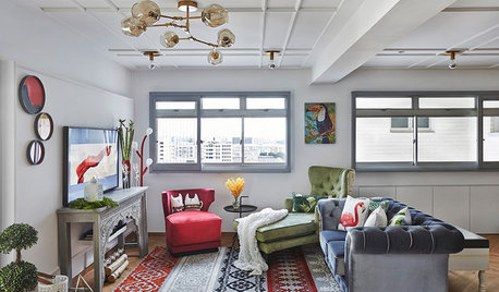 Houzz Tour: This 5-Room Flat is Eclectic in French Chinoiserie