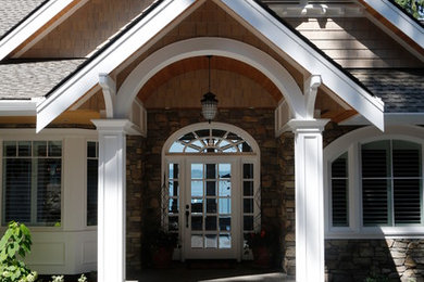 Inspiration for a coastal exterior home remodel in Seattle