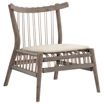 Fansipan Lounge Chair, Smoked Oak Leather
