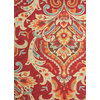 Transitional Floral Pattern Red /Orange Polyester Tufted Rug - BR29, 3.6x5.6