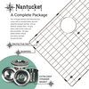 Nantucket 28" Pro Series Rectangle Undermount Zero Radius Stainless Steel Sink