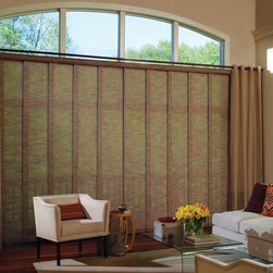 Skyline&reg; Gliding Window Panels closed - Window Treatments