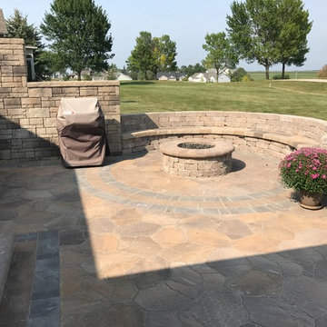 Cedar Rapids - Back Yard Stoop, Patio and Fire Pit