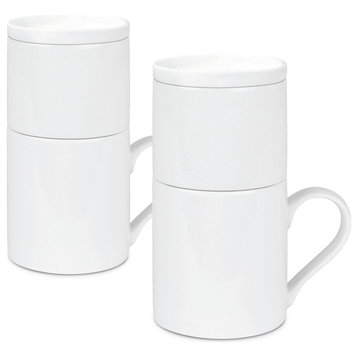 Set of 2 Coffee for One White