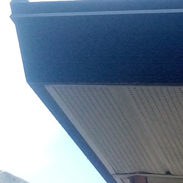 Cedar conversion, with built in epdm rubber gutter system and fascia boards