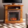 Conlyn Stone Look Convertible Electric Media Fireplace