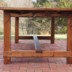 Pine Farmhouse Table & Bench - Dining Tables