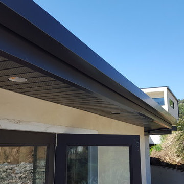 Cladding-Soffits, Fascia, Beams. Box Gutter "Tall" Glendale Ca.