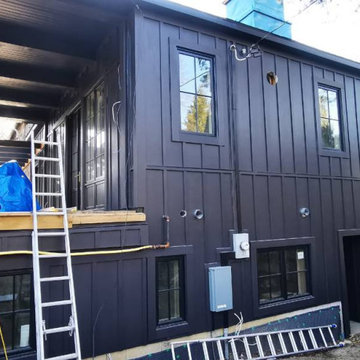 Siding Installation - James Hardie Board and Batten in Midnight Black