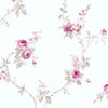 Rose Gardens 2, Romantic Floral Flower Cream, Rose Wallpaper Roll