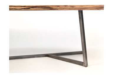 Oak Steel Table von NutsandWoods